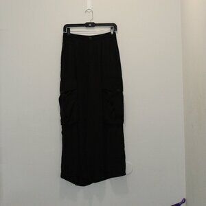 MNG Suit Black Trouser Dress Pants With Outer Pockets Size 2